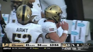 Army 14 Minute Td Drive Vs North Texas