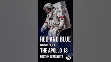 Red and Blue Fittings on the Apollo 13 Mission Spacesuits #supervision #apollo13