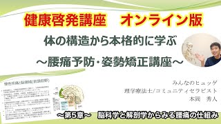 健康啓発講座　～腰痛予防・姿勢矯正⑤～