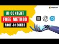 Write Fact Checked SEO Content Using AI for FREE | My AI Blogging Workflow In 2023