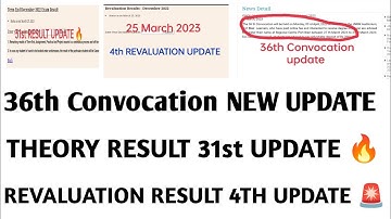 IGNOU 36th Convocation dress new update Result and Revaluation result published