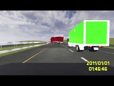 2015年9月20日：一輛貨櫃卡車在北部翻車，壓壞了兩輛轎車 (2)