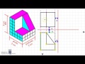 Vistas de un solido con plano inclinados por proyecciones ortogonales