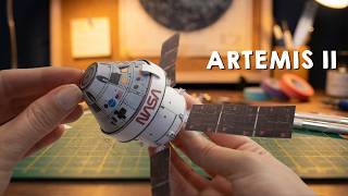 DIY NASA Artemis II Spacecraft Paper Model | Step-by-Step Tutorial 🛰️