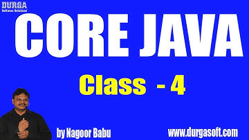 Learn Core Java Online Training by Nagoor Babu Sir On 02-08-2018 @ 8:30 AM