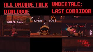 Undertale: Last Corridor Hyper dust, Horror sans and Killer sans talk dialogue screenshot 1