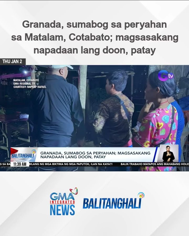 Granada, sumabog sa peryahan sa Matalam, Cotabato; magsasakang napadaan lang doon,... | Balitanghali