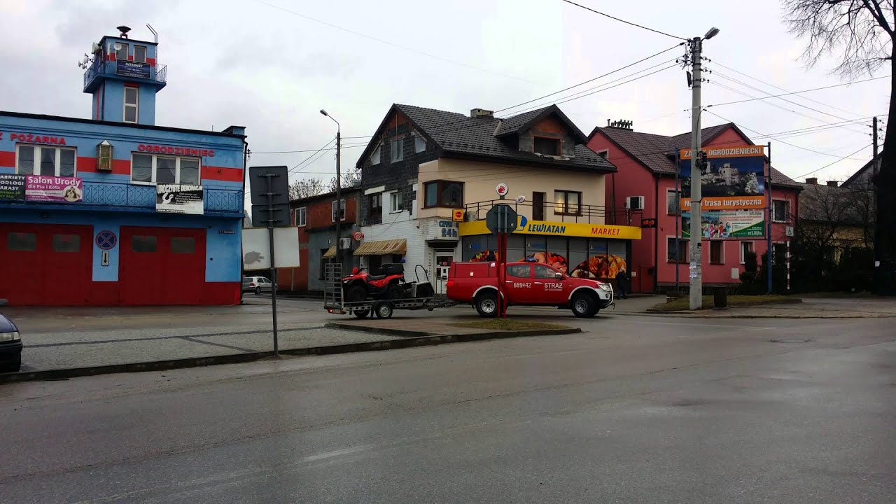 OSP Ogrodzieniec SLRWys Mitsubishi L200 + Quad Straż pożarna