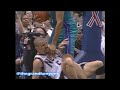 Jason kidd  pj brown get tangled up double techs handed out