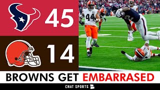 Browns INSTANT Reaction After Playoff Loss vs. Texans: Defense Crumbles & Joe Flacco Highlights