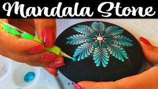 Mandala Dot Painting How To Paint Stones Rocks Dotting Artist Tutorial Art Mandalas #mandala #art