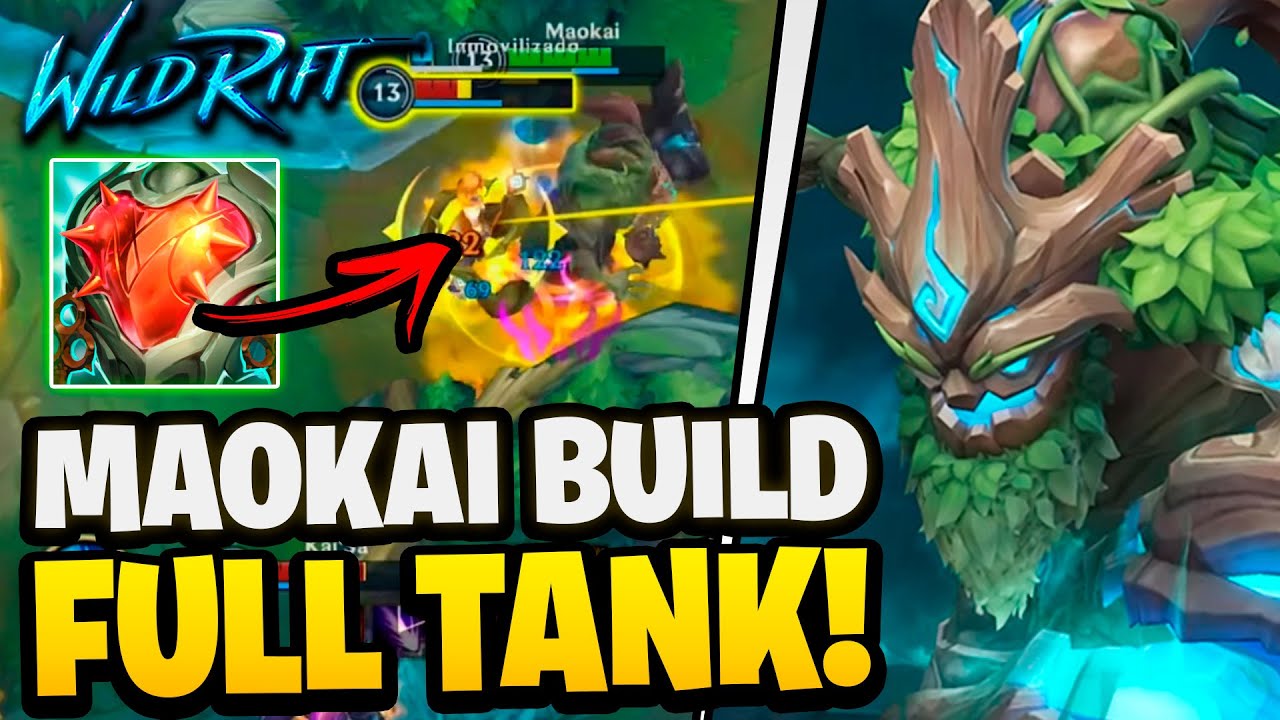 😲¡PRIMER GAMEPLAY DE MAOKAI CON SU MEJOR BUILD! | Wild Rift - YouTube