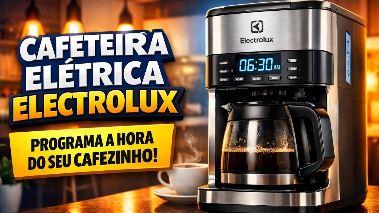 CAFETEIRA ELETRICA ELETROLUX PROGRAMA A HORA