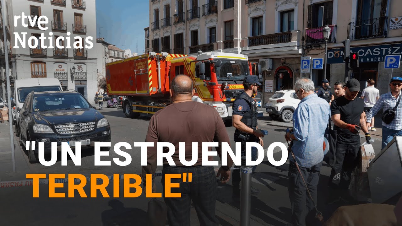 DERRUMBE MADRID: 4 DESAPARECIDOS tras VENIRSE ABAJO parte de los FORJADOS de un EDIFICIO en OBRAS