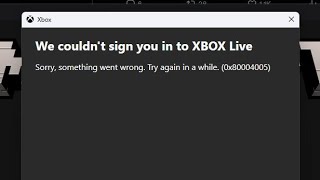 Xbox Live Sign-In Failed 0x80004005 Error | Xbox Server Down Today | Minecraft Server Down Today 