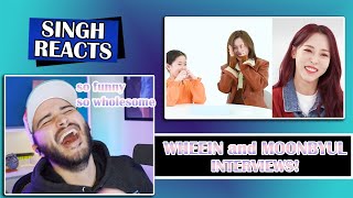 MAMAMOO Wheein and Moonbyul Interviews REACTION!