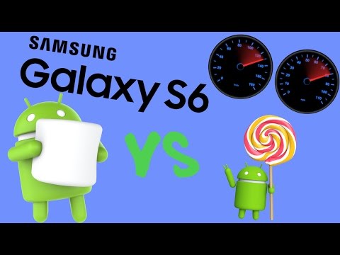 Galaxy S6 Android 5.1 vs 6.0 SPEED TEST!