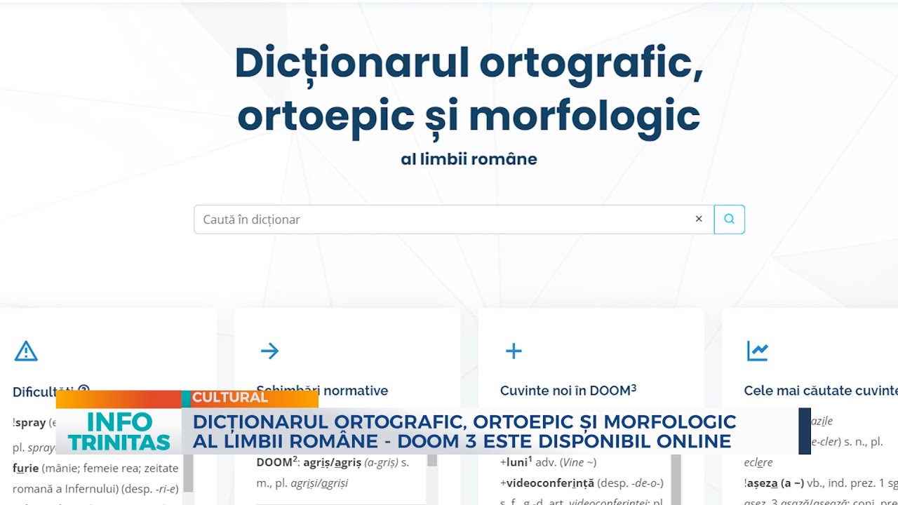 Dic Ionarul Ortografic Ortoepic I Morfologic Al Limbii Rom Ne Doom