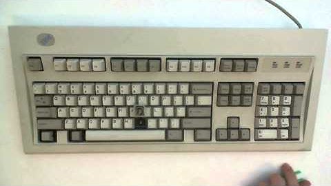 IBM model M classic keyboard video review