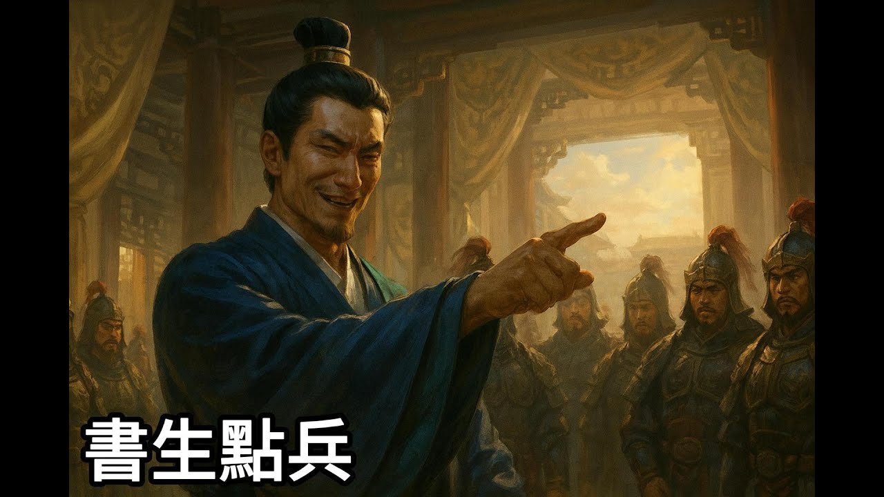 《書生點兵》「書生他功過隨他演，自此風雲鎖門前，笑遣軍醫瓦匠間，哪管城外廝殺聲震天，將士幾殘缺。」【墨唱原創】