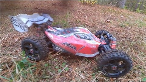Arrma Typhon 6S BLX V2 Fall Forest BASH just gonna SEND IT -  RC car action - Netcruzer RC