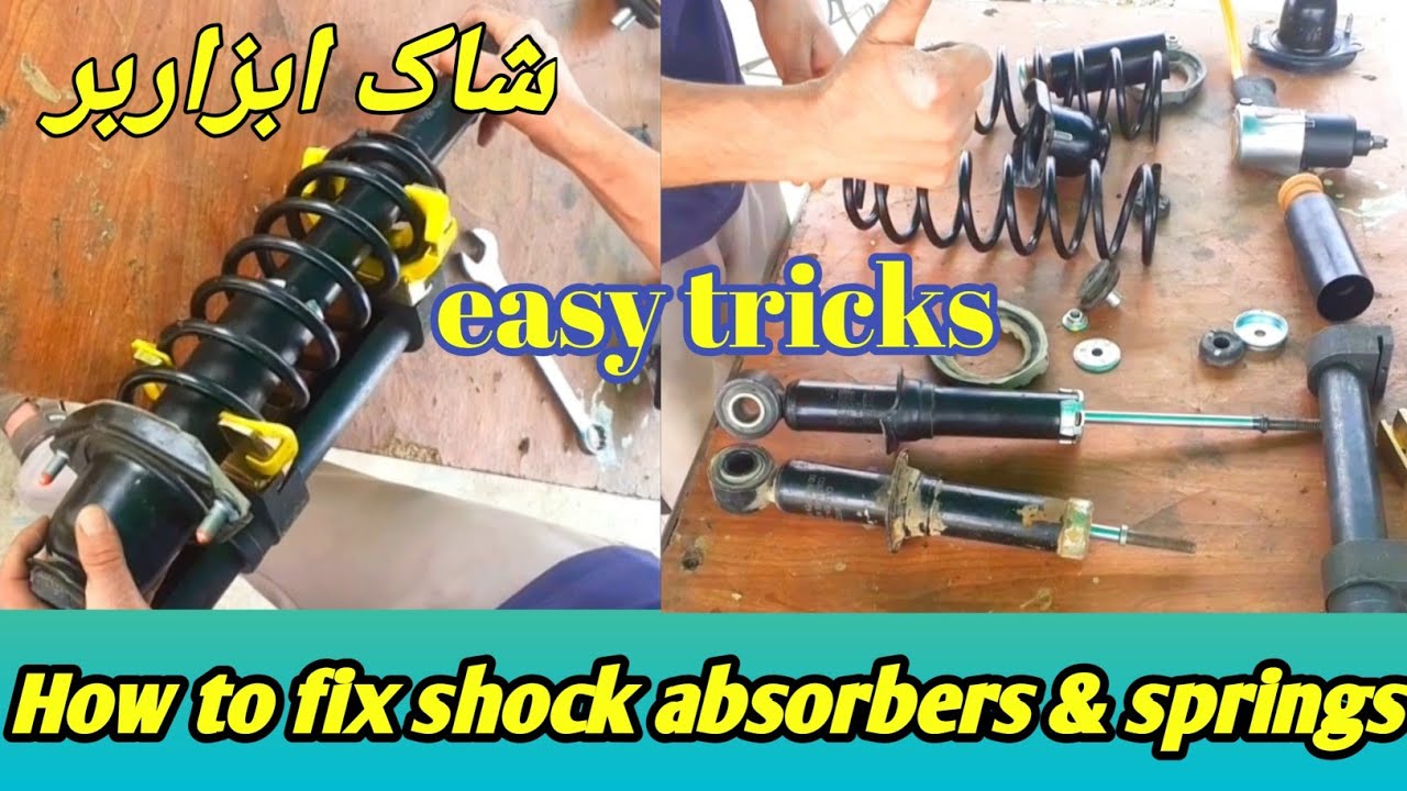 car shock absorber fitting tips and tricks car kay shock spring aur