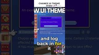 GET THIS AWESOME UI THEME IN FFXIV!