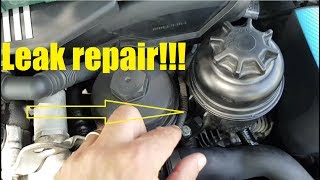 Bmw e39  power steering fluid leak repair (M54 engine)