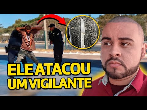 Miniatura do vídeo: 😮 REAGINDO - Homem ATACA Vigilante em Estação!