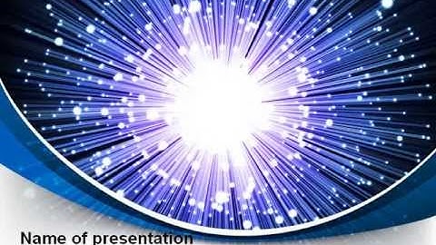 Optical Fiber PowerPoint Template by PoweredTemplate.com