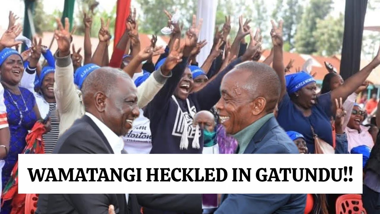 Drama in Gatundu as Alice Ng'anga's Female goons heckle Kiambu Governor Kimani Wamatangis‼️