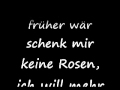 Schenk mir keine rosen Denise