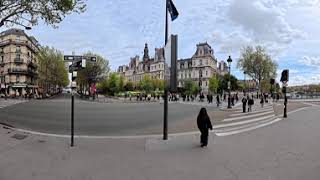 Video 360: New Incredible France. Immersive Virtual Tour. Paris, The Hôtel de Ville