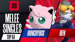 Hungrybox vs Ben - Top 64 Melee Singles - G8 | Jigglypuff vs Sheik