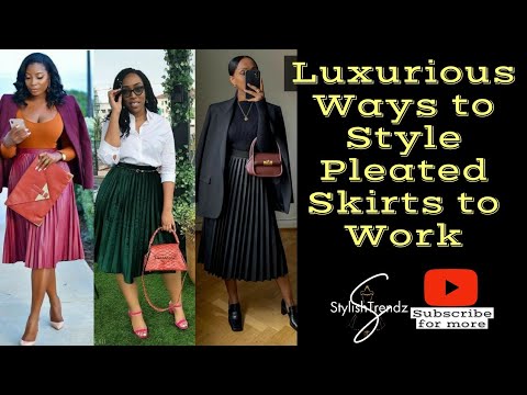 30+ Most Elegant and Sophisticated Ways to Style Pleated Skirts || Stylish Ladies #fashion #new