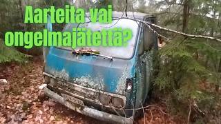 Urbex Latolöytö- Romuja Ja Raatoja, Arvokkaita Metsalöytöjä Esim. Lava-Hiace 1960 Tai -70 Luvulta
