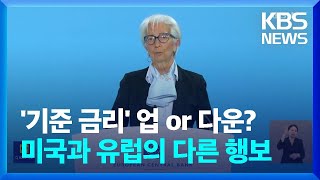 ‘기준 금리 인하’ 엇갈린 유럽-미국 중앙은행…달러 6일 연속 상승 / KBS  2024.04.17.