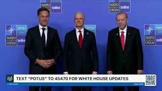 President Trump Participates in an Official Welcome and NATO Family Photo