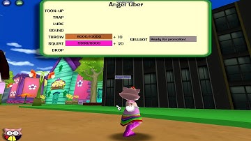 Toontown Angel Uber gets her lvl 6 gags!!!