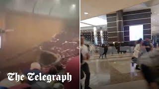 Eyewitness footage inside concert hall during attack | Moscow shooting Resimi