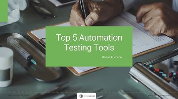 Top 5 Automation Testing Tools | Techcanvass