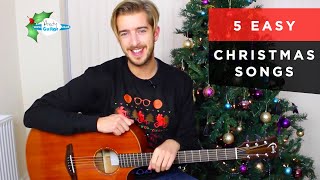 Video thumbnail of "5 EASY Christmas Songs with 3 Chords on Guitar"