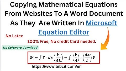 Copying Mathematical Equations From Websites To A Word Document: MassiveMark Playground