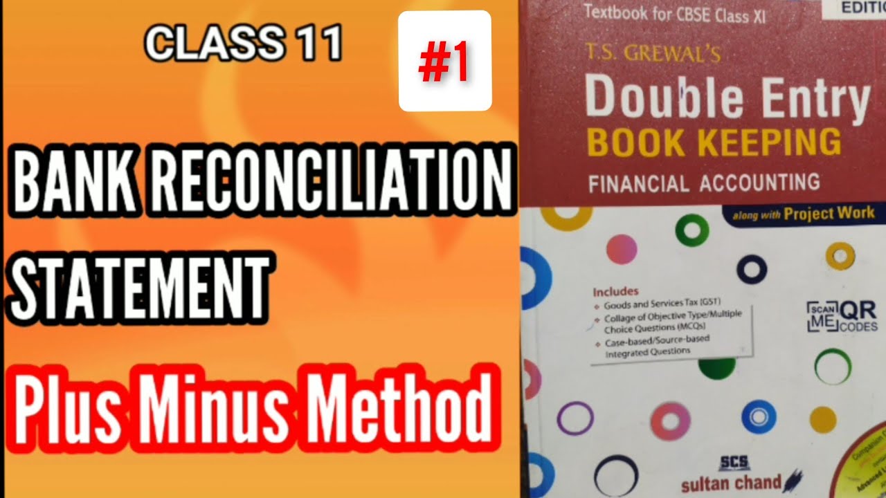 Bank Reconciliation Statement Plus Minus Method | Account | - YouTube