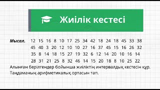 картинка: Жиілік кестесі | Статистика | 8 сынып | Алгебра