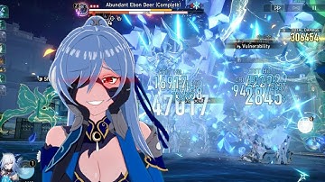 Jingliu Vs Abundant ebon deer | Simulated Universe | Honkai Star Rail | #honkaistarrail #jingliu