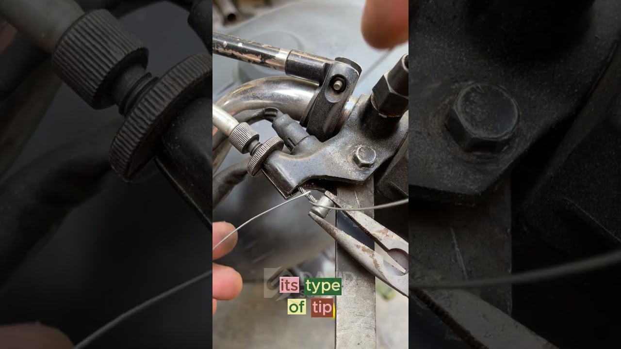 Mechanic solves emergency problem with marble saw wrench  #DIYFix #BikeHandlebar #EmergencySolution