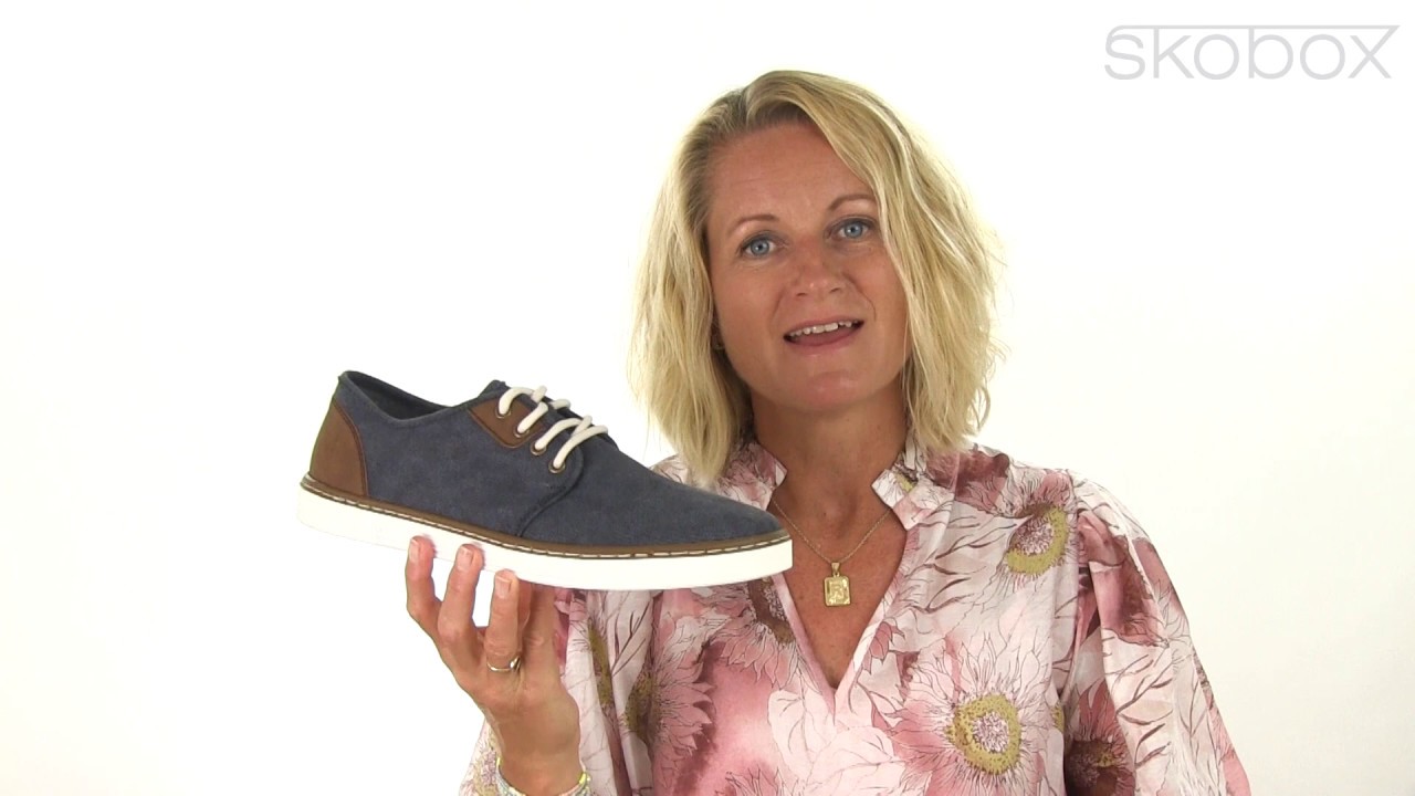 Rieker sko - Casual Snøresko (Mørk blå) item no.: B4932-14