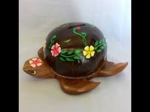 Celengan Bentuk Kura Kura Dari Tempurung Kelapa Youtube Celengan Bentuk Kura Kura Dari Tempurung Kelapa Youtube