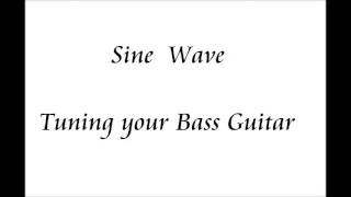 sine wave 43.65hz code F tuning bass guitar